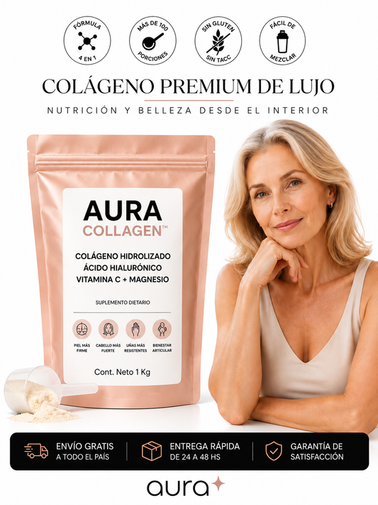 Colágeno Hidrolizado 4 en 1: Fortalece tu piel, cabello, uñas y articulaciones